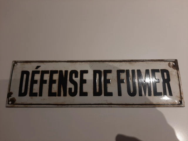 Ancienne Plaque émaillée "ni Chiens Ni Vélos" - Utilitaire - Bel état